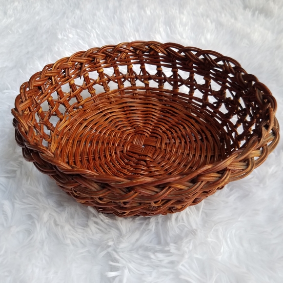 Boho Vintage Wicker Basket - Picture 2 of 12